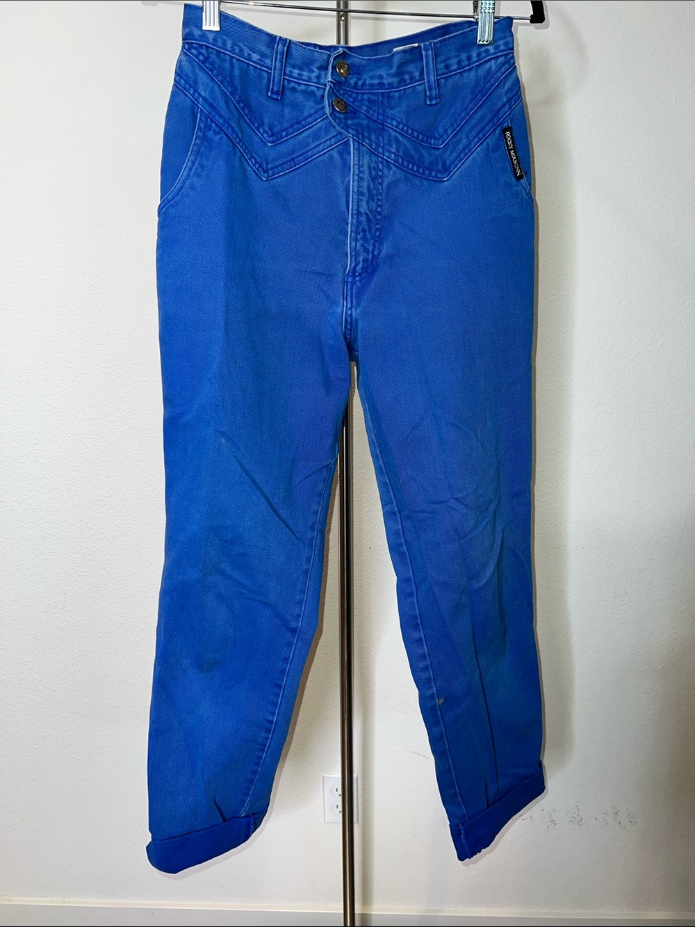 Rocky Mountain Vintage Cobalt Blue High-Waist Jeans